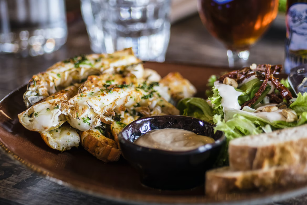 A Cajun-styled seafood dish