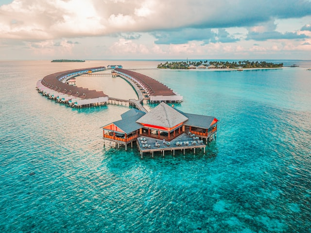 Luxury overwater villas in the Maldives