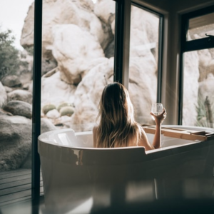 Woman in a tub