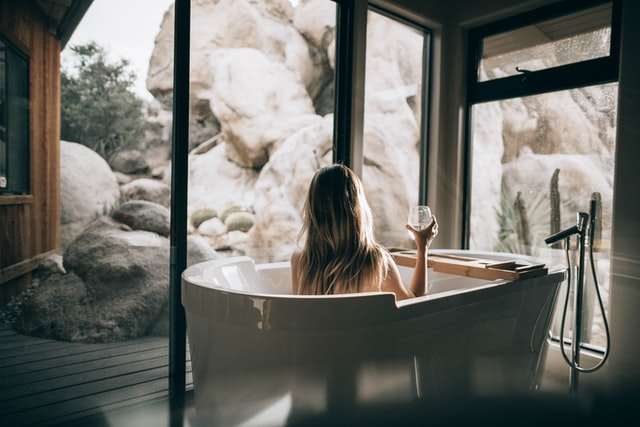Woman in a tub