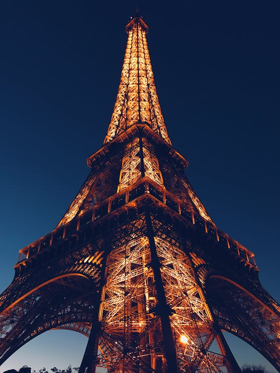 Irina Bukatik's snapshot of the Eiffel Tower.