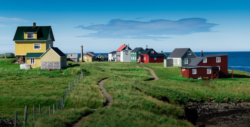 Flatey Village in Iceland