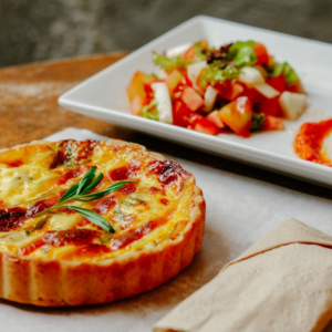 French cuisine featuring Quiche