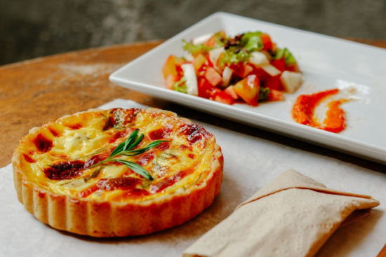 French cuisine featuring Quiche