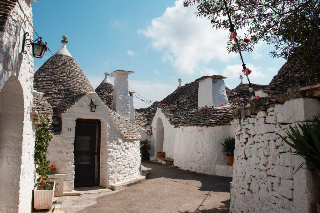 the houses of Alberobello in Puglia, Italy